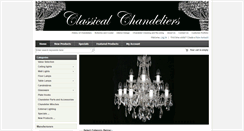 Desktop Screenshot of classicalchandeliers.co.uk
