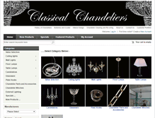 Tablet Screenshot of classicalchandeliers.co.uk